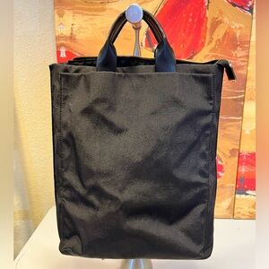 a. new day Black Nylon Tote Backpack